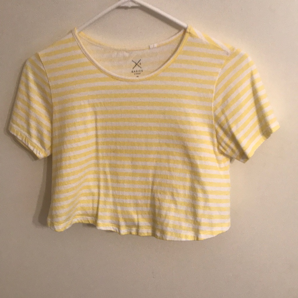 Yellow crop top